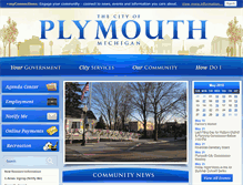 Tablet Screenshot of ci.plymouth.mi.us