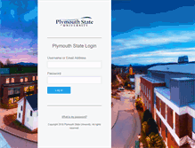 Tablet Screenshot of connect.plymouth.edu