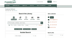 Desktop Screenshot of library.plymouth.edu